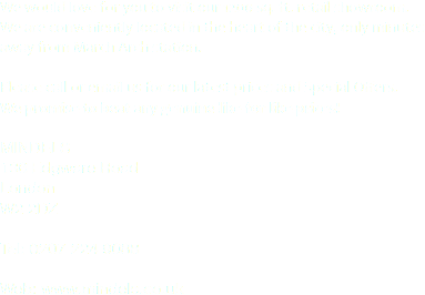 We would love for you to visit our 1200 sq. ft. retail showroom. We are conveniently located in the heart of the city, only minutes away from March Arch station. Please call or email us for our latest prices and Special Offers.
We promise to beat any genuine like for like prices! MINDELS
136 Edgware Road
London
W2 2DZ Tel: 0207 224 9088 Web: www.mindels.co.uk 